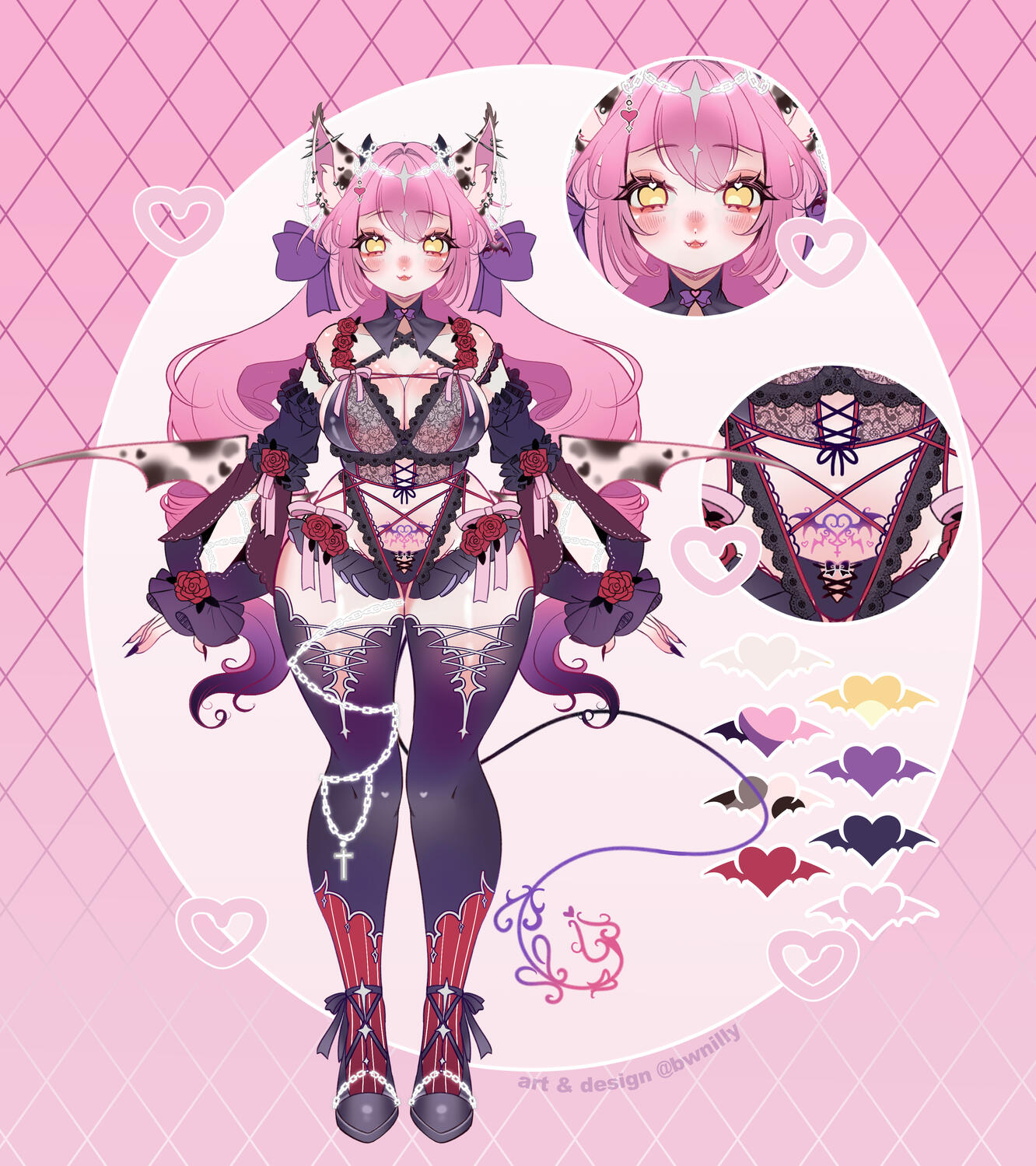 succubus-bat design by mimie